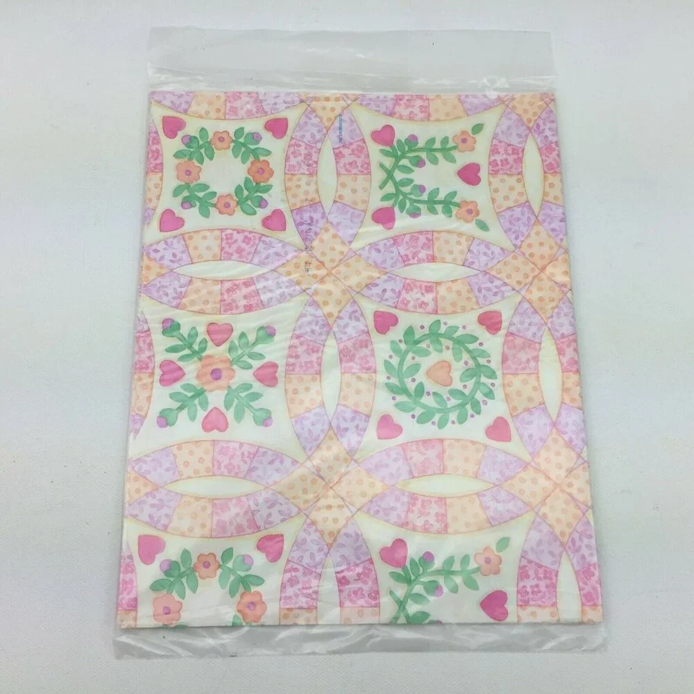 Double Wedding Ring Quilt Printed Gift Wrapping Paper Party Present 24